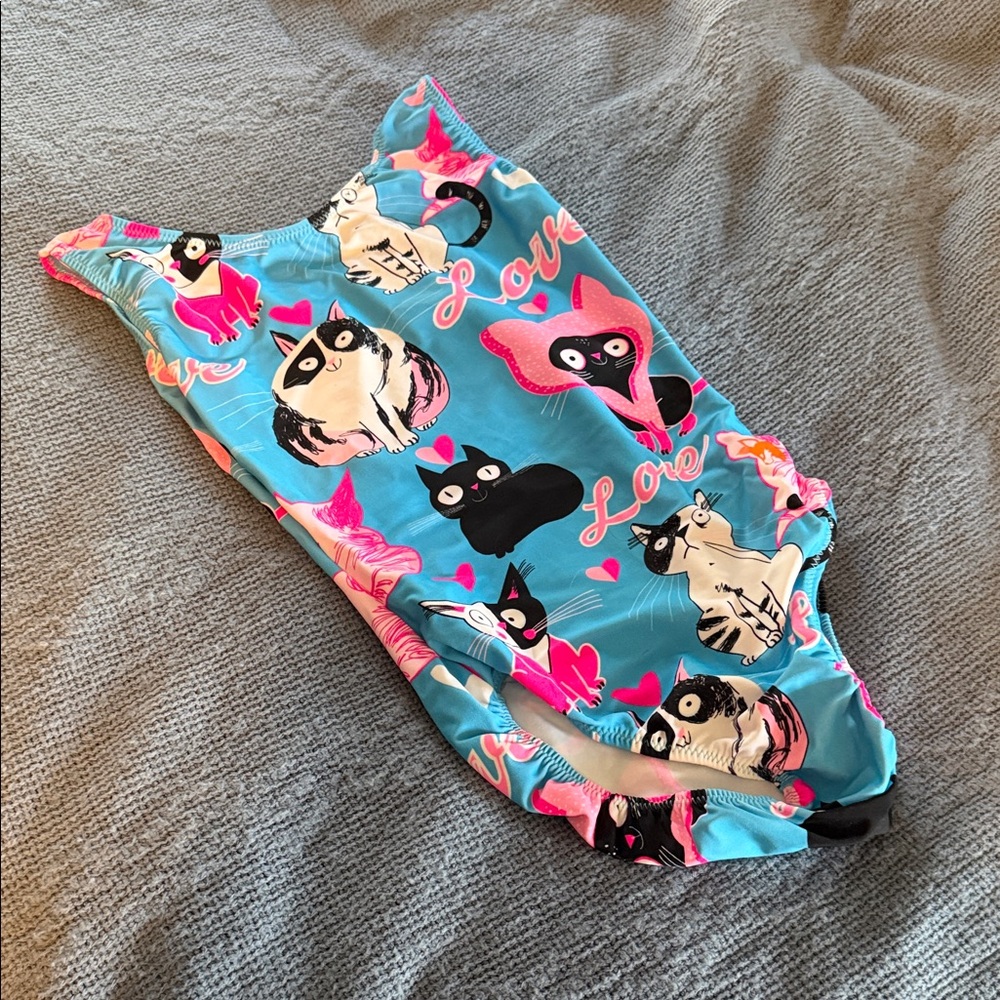 Cute Cat Print Dance/ Gymnastics Leotard